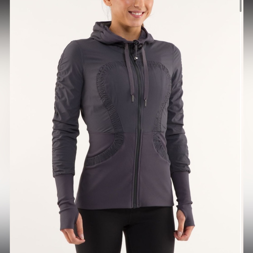 Lululemon Dance Studio Reversible Jacket Coal Gray | Size 8